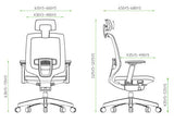 Danver Highback Chair - Full Black