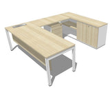 LDS1 L-Shape Desk With Storage