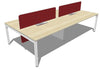 HPW-C4FF Rectangular Workstation - Cluster of 4